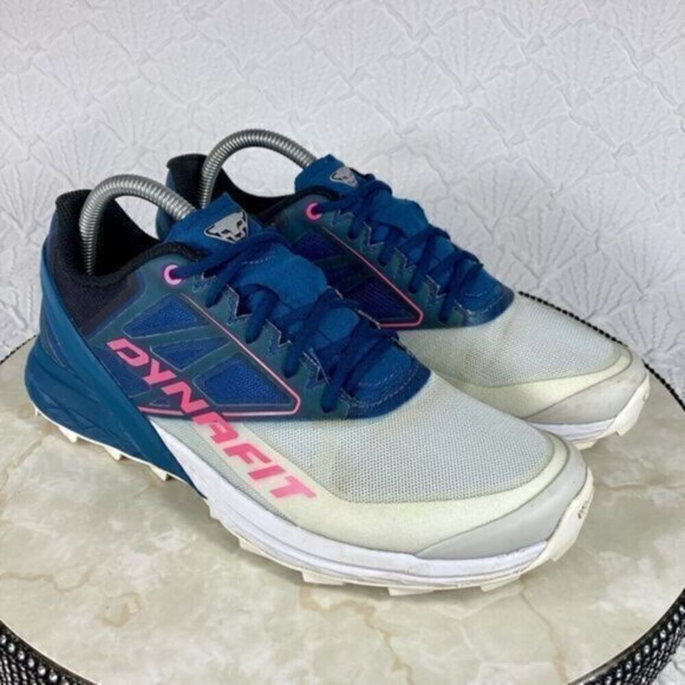 Dynafit Alpine Trail Running Shoes Womens 9 Blue White Athletic Sporty Sneakers